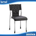 New design leather chair with iron legs hot selling dining chair